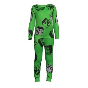 Minecraft Boys Long Sleeve 2-Piece Pajama Sleep Set